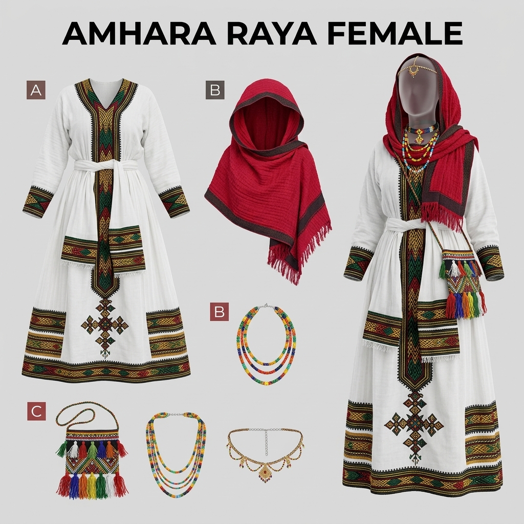 Amhara Raya Cultural Attire